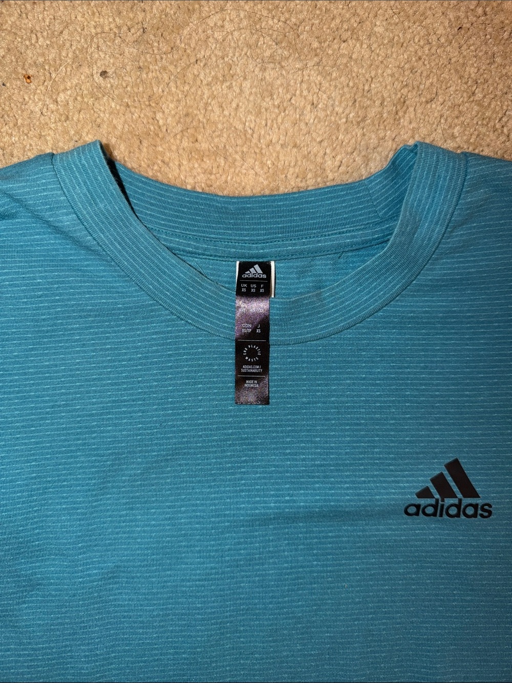 adidas Men’s striped  Tee - Blue